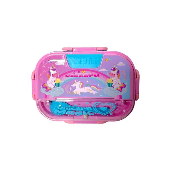 Unicorn 2 Partition Stainless Metal Lunch Box