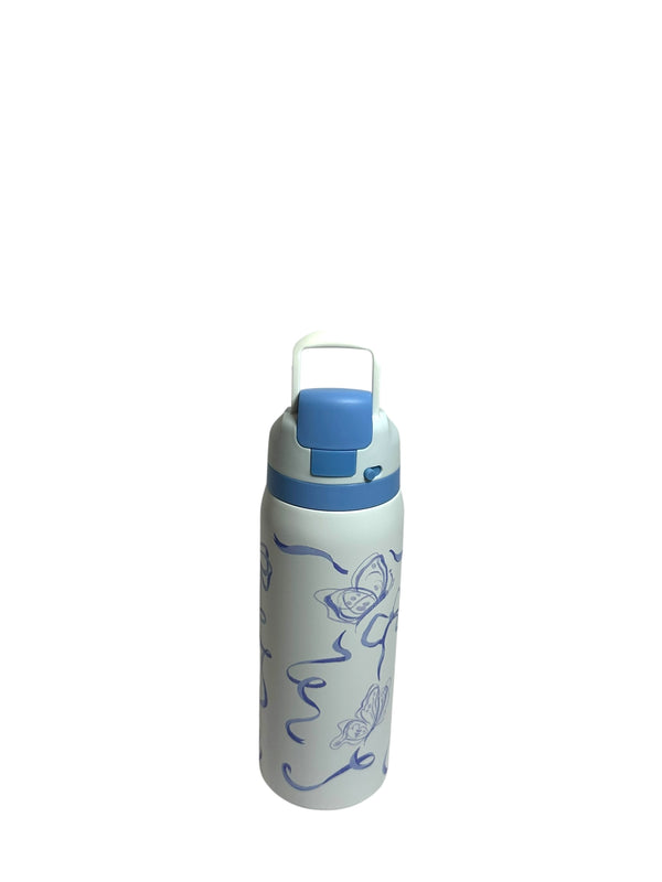 Butterfly Stainless Metal Water Bottle 1000ML