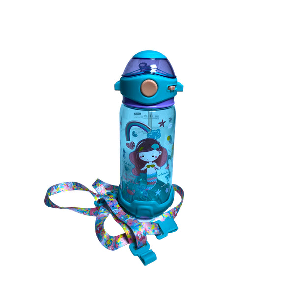 Vest Mermaid  Sipper Water Bottle 650 ML For Girls