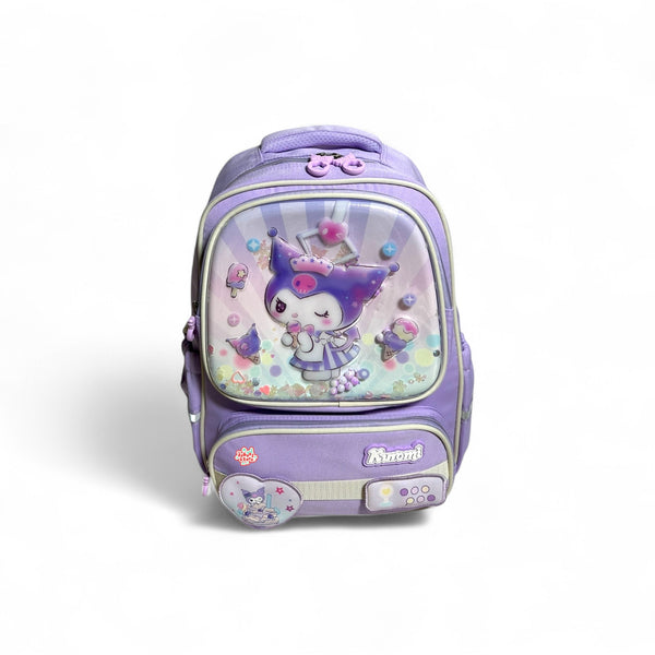 15 Inch 3D Kuromi School Bag For Grade KG Till Grade 1 Girls