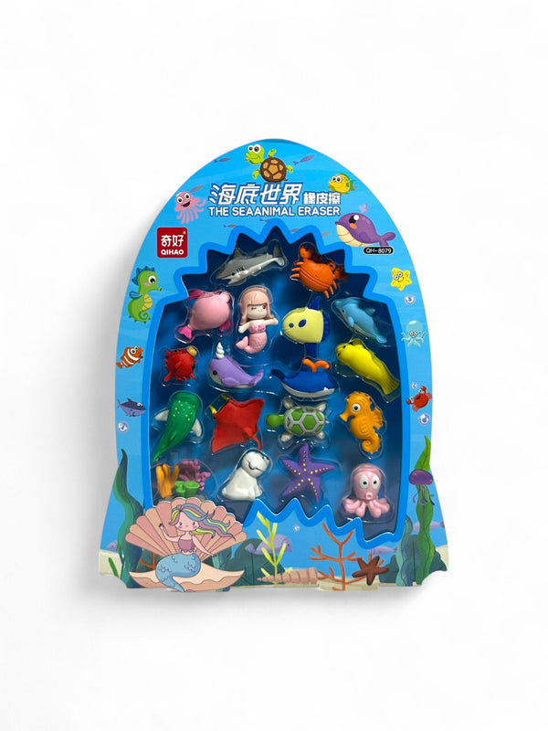 Sea Animal Eraser Set