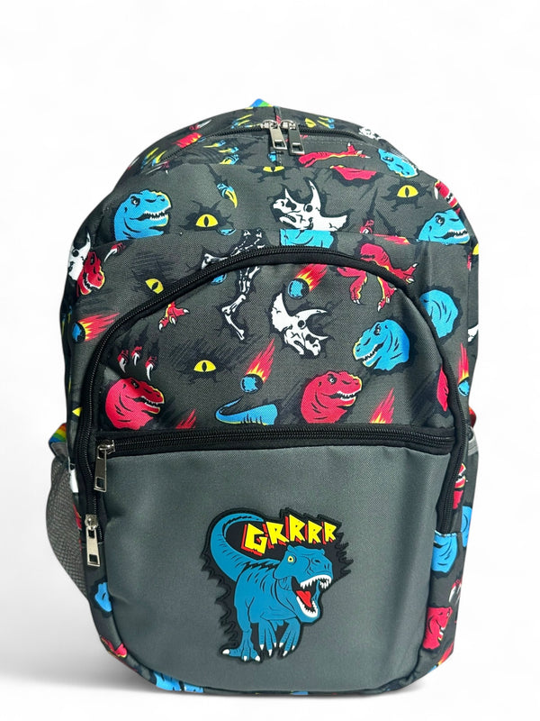 15 Inch Dino School Bag For Grade 1 Till Grade 2 Boys