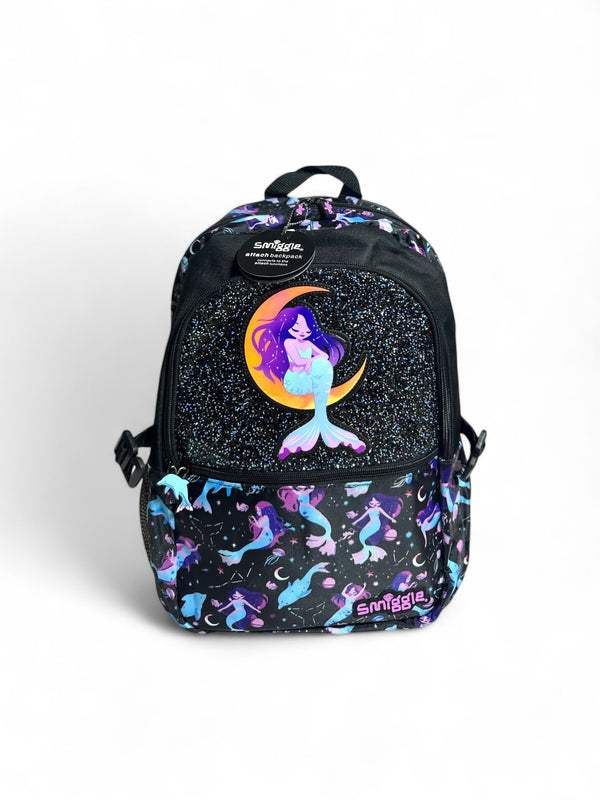 Original Smiggle 17 Inch Mermaid School Bag For Grade 1 Till Grade 4 Girls