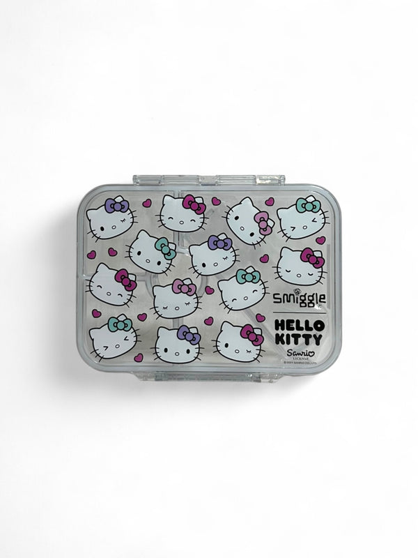 Hello Kitty  ( NOT ORIGINAL SMIGGLE ) 850ML Transparent Bento Lunch Box - BPA Free