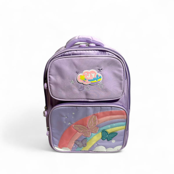 17 Inch Butterfly School Bag For Grade 1 Till Grade 3 Girls