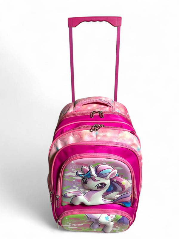 18 inch Unicorn Trolley Bag For grade 3 Till Grade 7 Girls