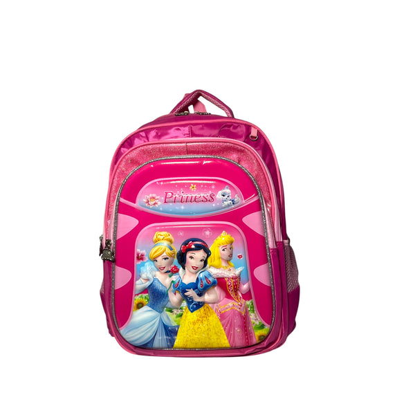 17 Inch 3D Princess School Bag For Grade 1 Till Grade 3 Girls