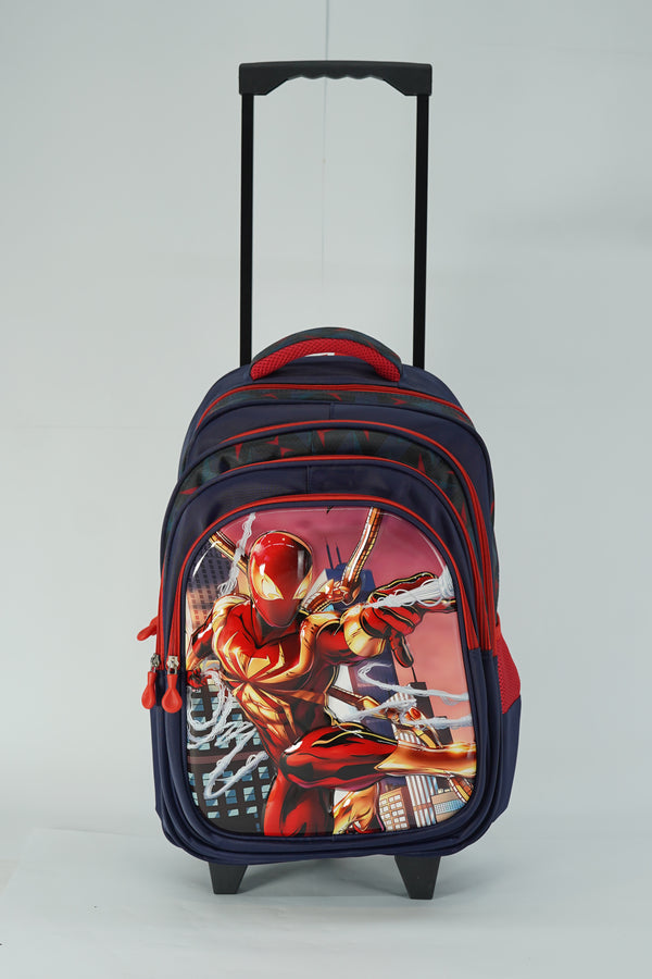 18 Inch Spiderman Trolley Bag For grade 4 Till Grade 8 Boys