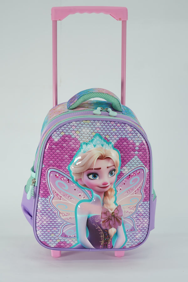 14 Inch Frozen Trolley Bag For grade Nursery Till KG Girls