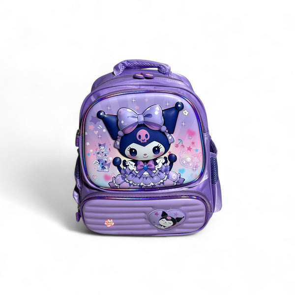 12 Inch 3D Kuromi School Bag For Play Group Till Nursery Girls