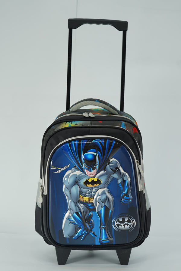 16 Inch Batman Trolley Bag For grade 1 Till Grade 3 Boys