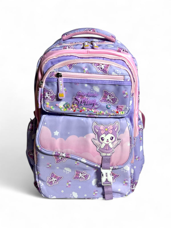 18 Inch Kuromi School Bag For Grade 1 Till Grade 4 Girls