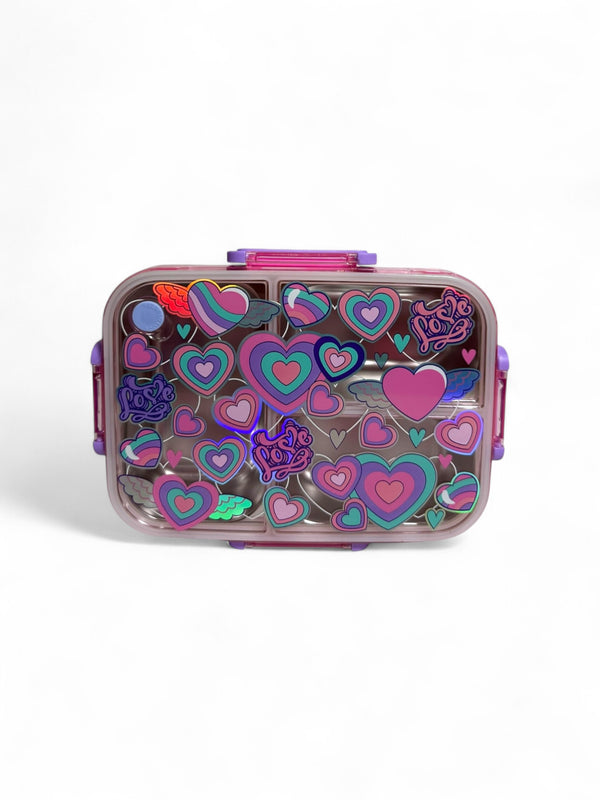 Heart 800ML stainless Metal Lunchbox By Vest