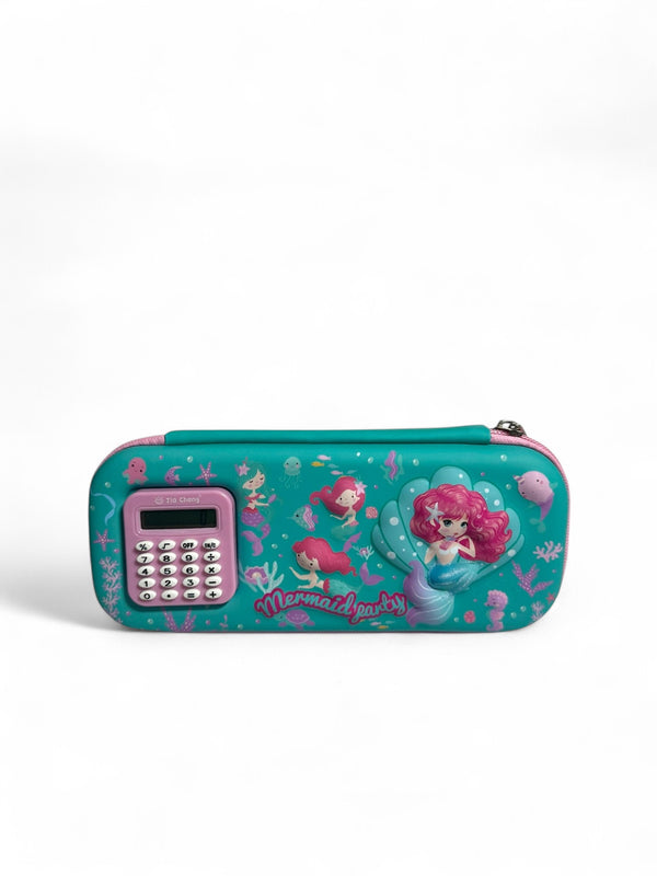 Mermaid Pencil Pouch + Calculator