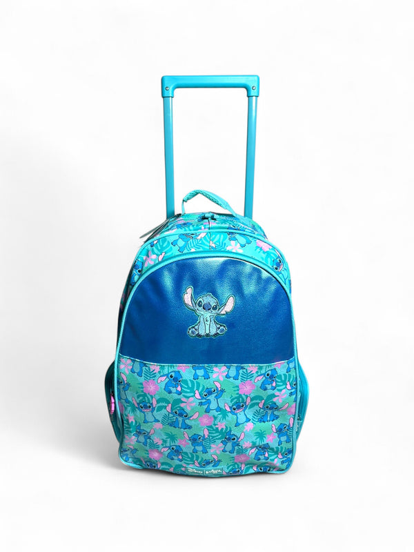 Original Smiggles 20 Inch Stitch Trolley School Bag for Grade 1 Till Grade 5 Kids