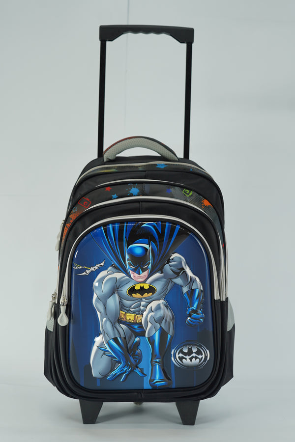 18 Inch Batman Trolley Bag For grade 4 Till Grade 8 Girls