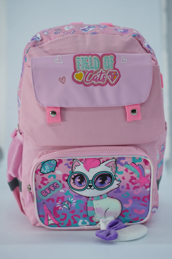 17 Inch Kitty School Bag By Vest For Grade 1 Till Grade 3 Girls