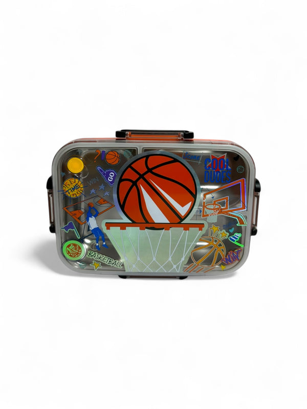 Baskitball 800ML stainless Metal Lunchbox By Vest