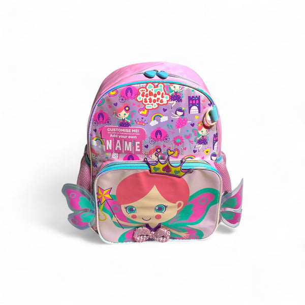 14 Inch Crown Princess School Bag By Vest for Nursery till Grade KG Girls