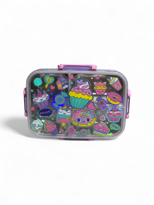 Cup Cake 800ML stainless Metal Lunchbox By Vest
