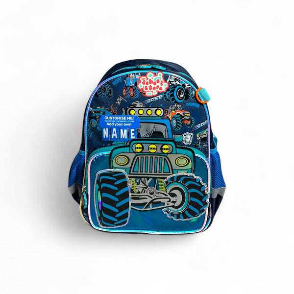 14 Inch Extreme Racing School Bag for Nursery till Grade KG Boys By Vest