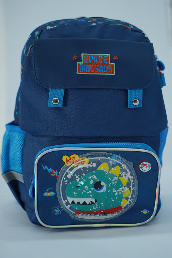 Dino By Vest 17 Inch School Bag For Grade 1 Till Grade 3 Boys