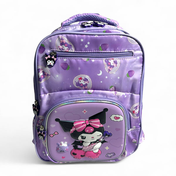 14 Inch Kuromi School Bag for Nursery till Grade KG Girls