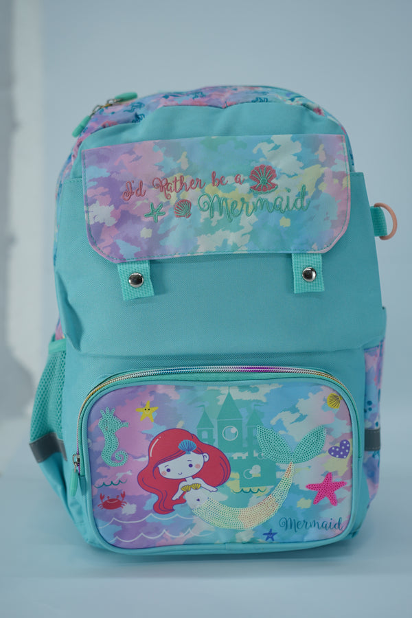 17 Inch Mermaid School Bag By Vest For Grade 1 Till Grade 3 Girls