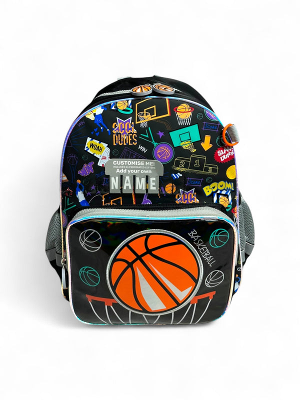 14 Inch Baskitball School Bag for Nursery till Grade KG Boys By Vest