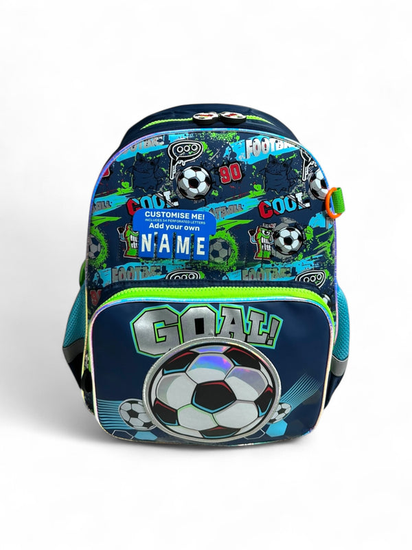 14 Inch Football School Bag for Nursery till Grade KG Boys By Vest
