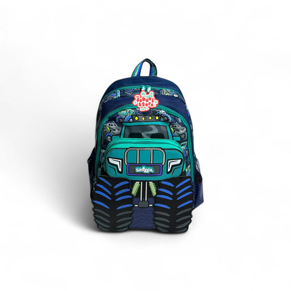 Original 14 Inch Monster Truck School Bag for Nursery till KG Boys