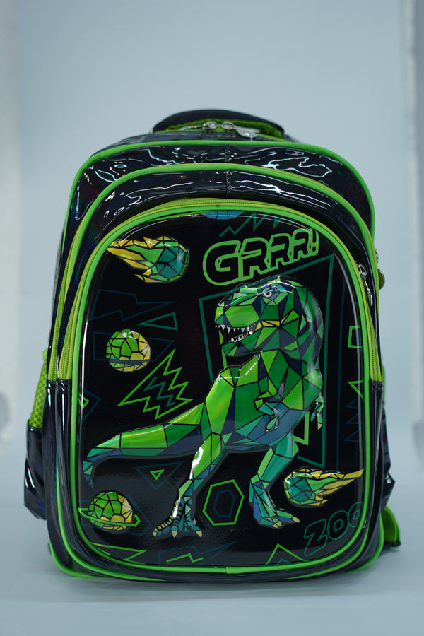 17 Inch Dino 4D School Bag For Grade 1 Till 3 Boys