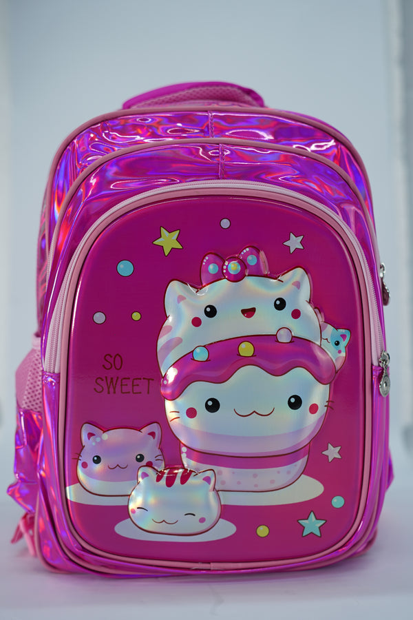 17 Inch Hello Kitty 4D School Bag For Grade 1 Till 3 Girls