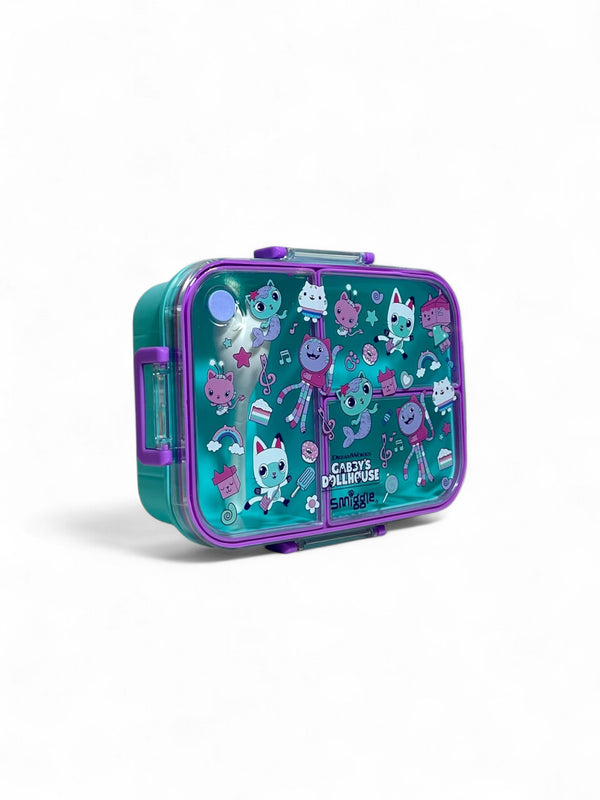 Original Smiggle Gabby Doll House 1200ML Trio Large Lunchbox - BPA Free