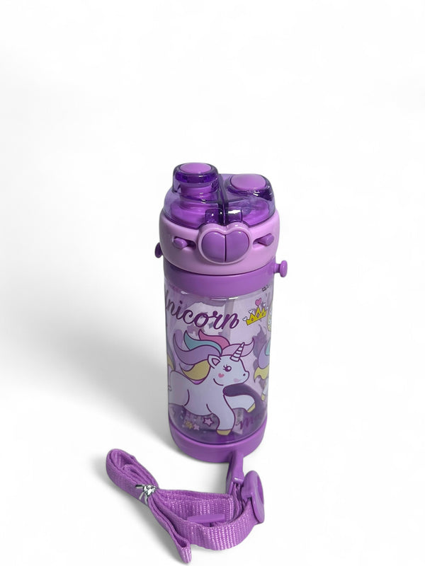 Unicorn Dual Sipper BPA Free Water Bottle 500ML