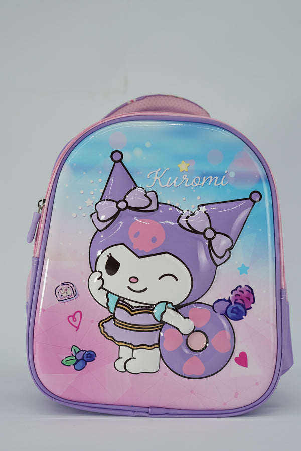 14 Inch Kuromi 3D School Bag For Nursery Till KG Girls