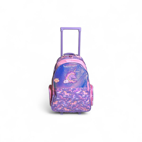 Original 20 Inch Unicorn Trolley School Bag for Grade 1 Till Grade 5 Girls