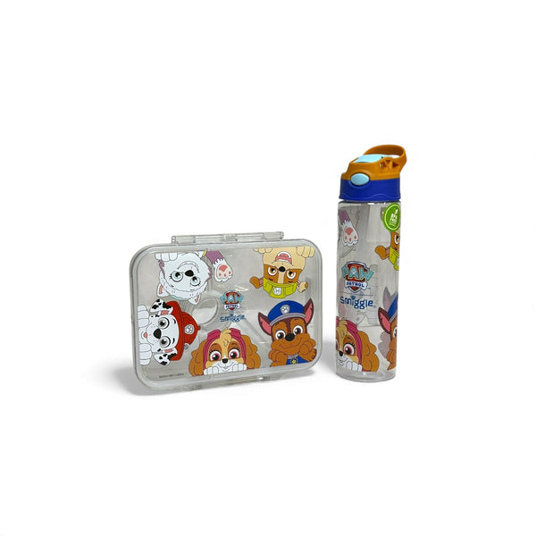 Pow Petrol 2 In 1 Lunchbox + Water Bottle Set For Kids