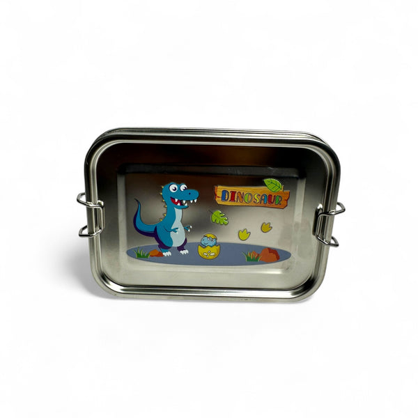 Dino 850ML Stainless Metal Lunchbox