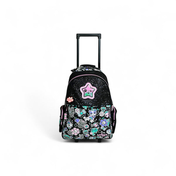 Original 20 Inch Black Trailblazer Trolley School Bag for Grade 1 Till Grade 5 Girls