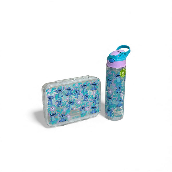 Stitch 2 In 1 Lunchbox + Water Bottle Set For Kids