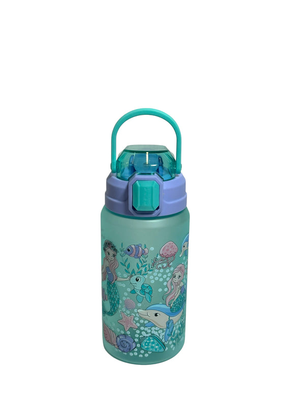 Mermaid BPA Free Sipper Water Bottle 550ML